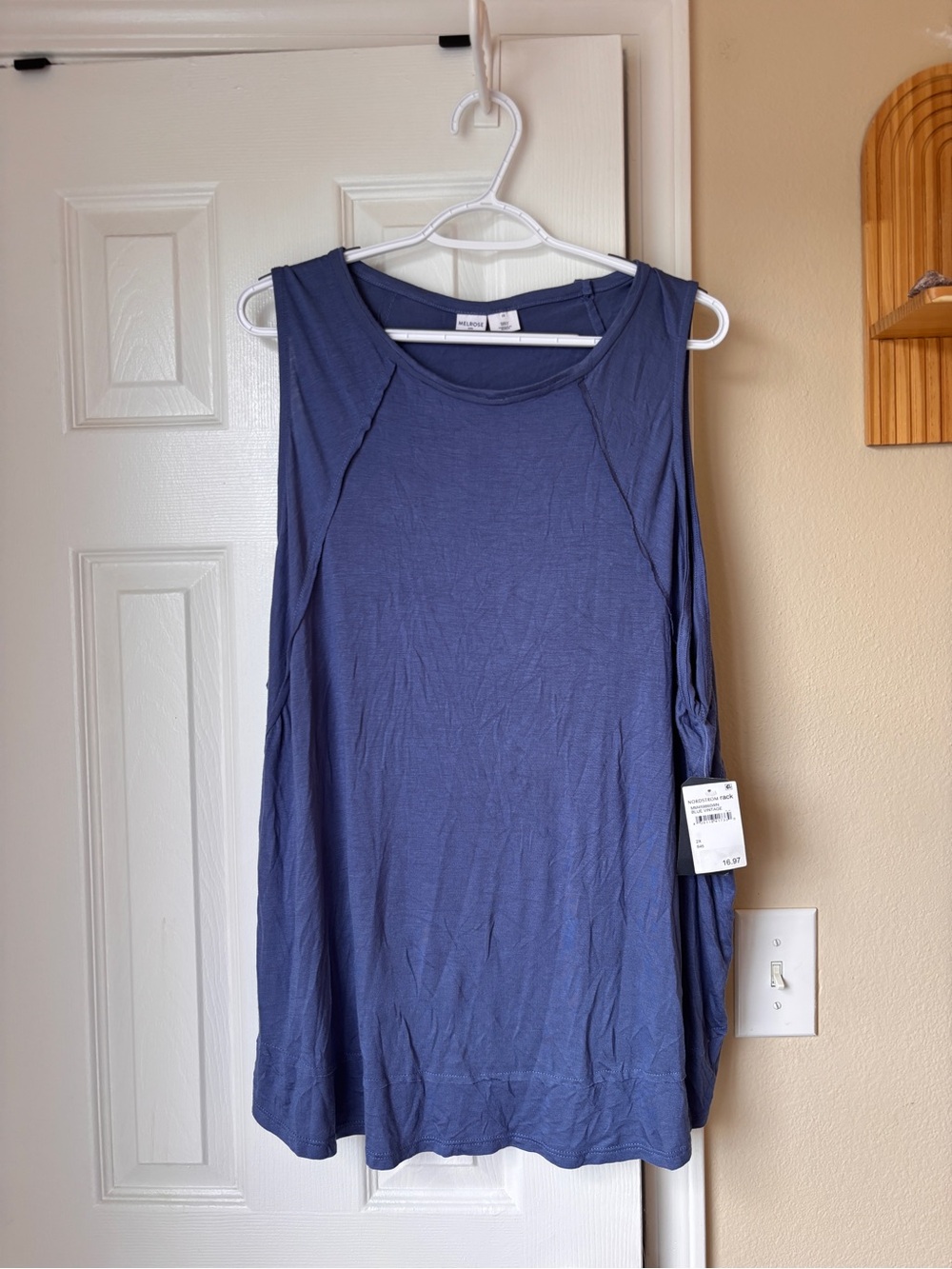 Melrose and Market Sleeveless Tank Top in Blue Slate
